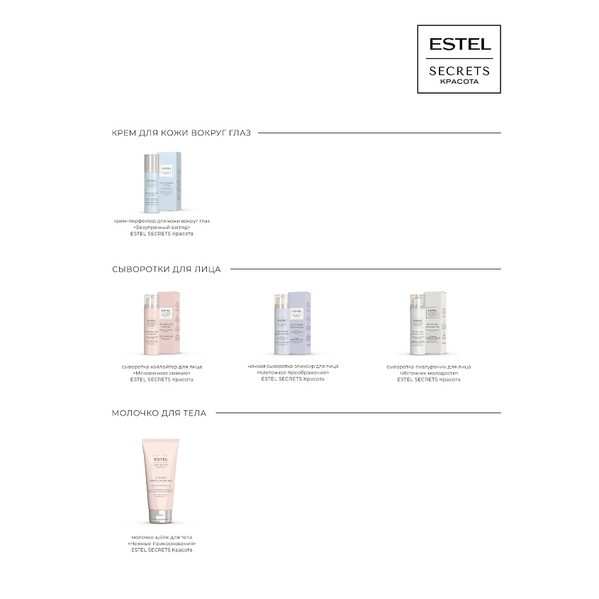 ESTEL PROFESSIONAL Увлажняющий тоник-актив для лица SECRETS Красота «Энергия антиоксидантов» – фото 7