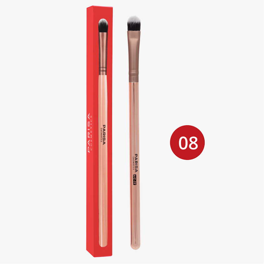 PARISA COSMETICS Кисть art-08 широкая для нанесения теней – фото 2