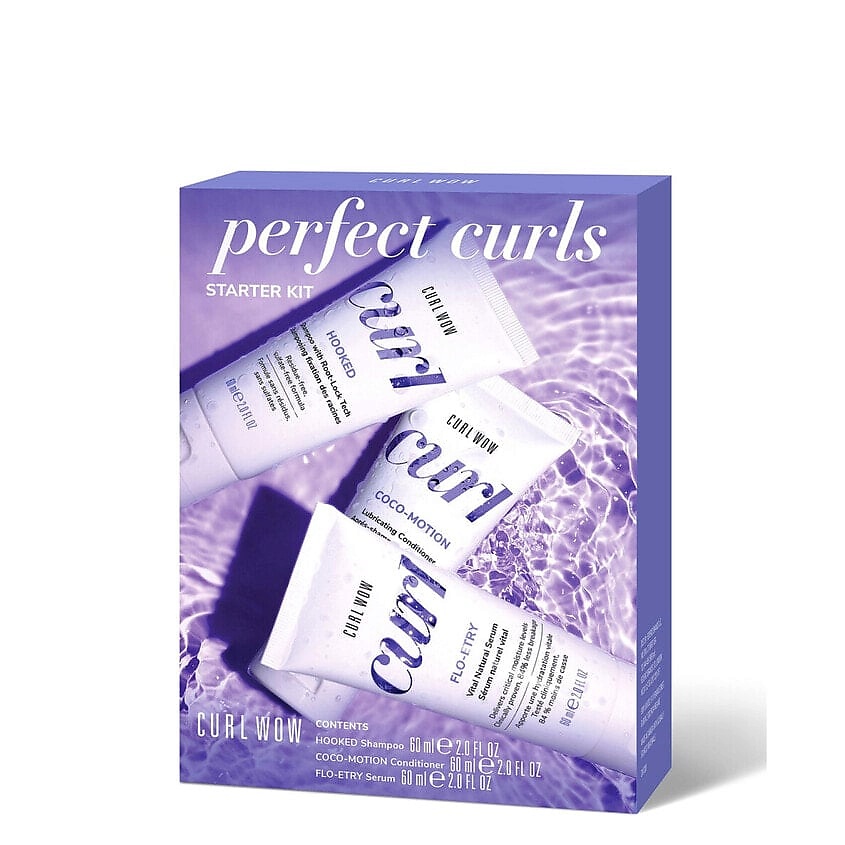 COLOR WOW Набор для волос Perfect Curls Starter Шампунь+Кондиционер+сыворотка – фото 2
