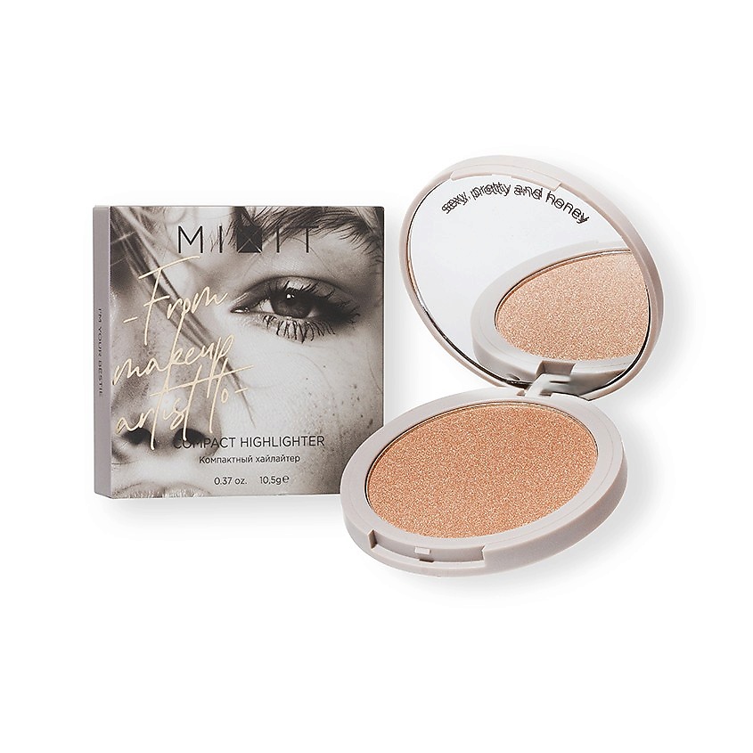 MIXIT Хайлайтер для лица COMPACT HIGHLIGHTER компактный – фото 2