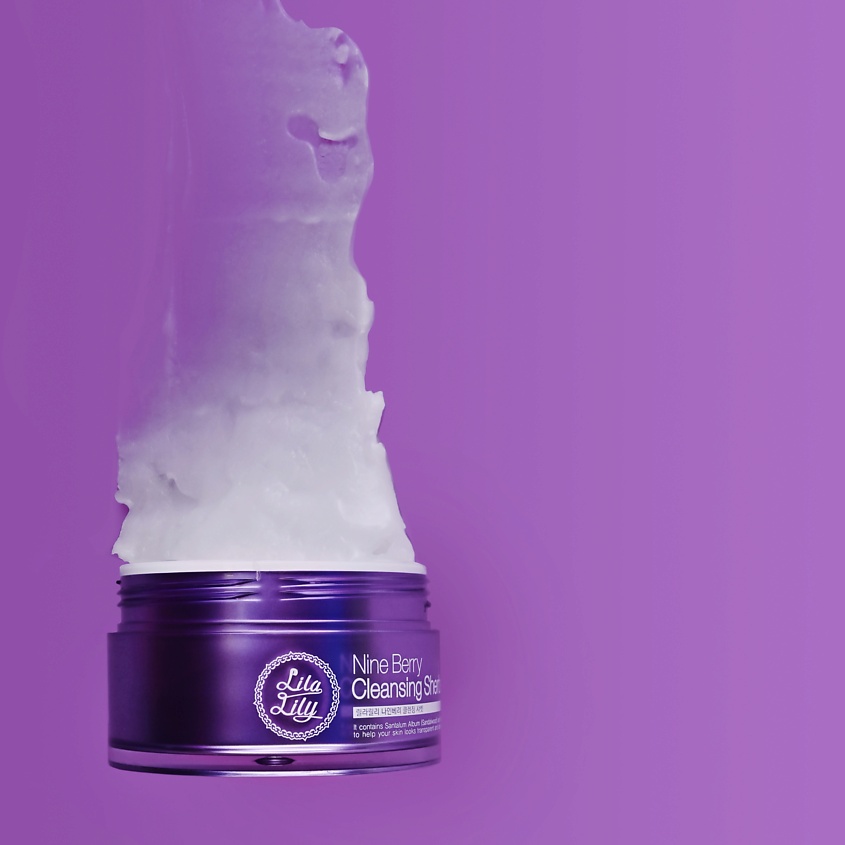KONAD LILA LILY Cleansing Sherbet Щербет для снятия макияжа и очищения кожи лица – фото 5