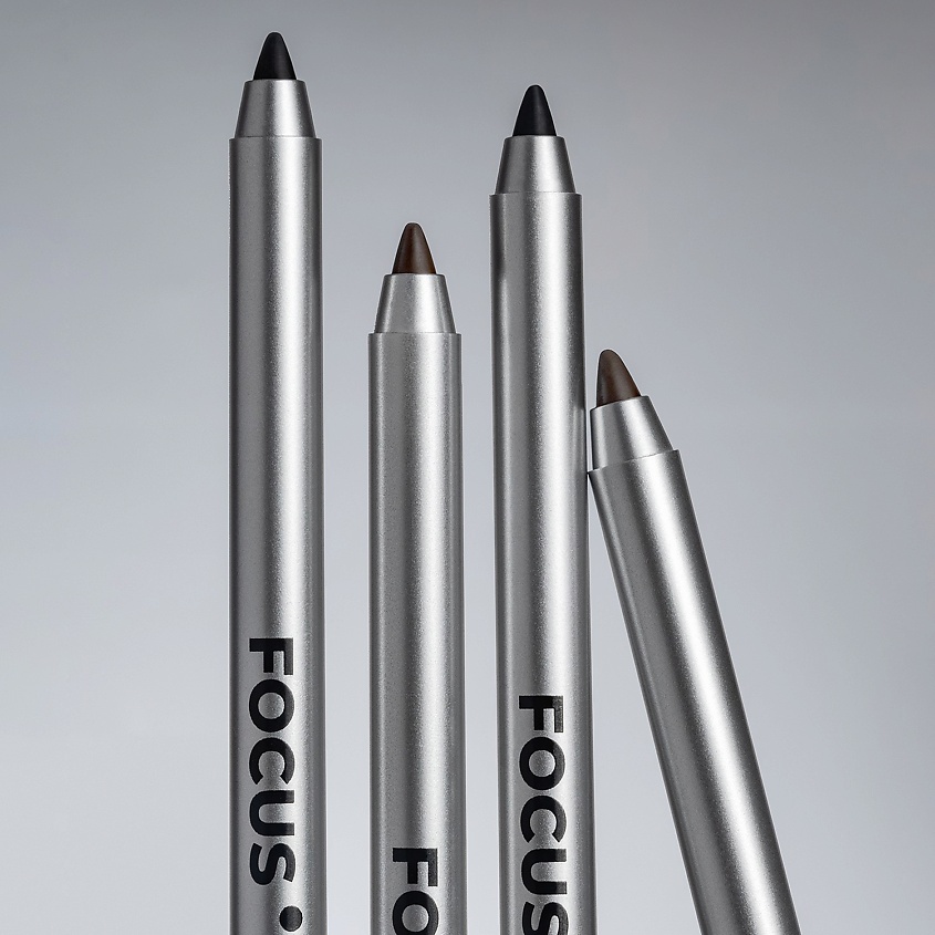 LUXVISAGE Карандаш-каял для глаз FOCUS гелевый extreme wear, тон 01 Black – фото 5