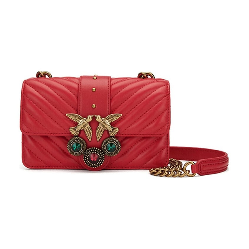 PINKO Сумка Leather Swift Bag Shoulder Bag Crossbody Bag – фото 1