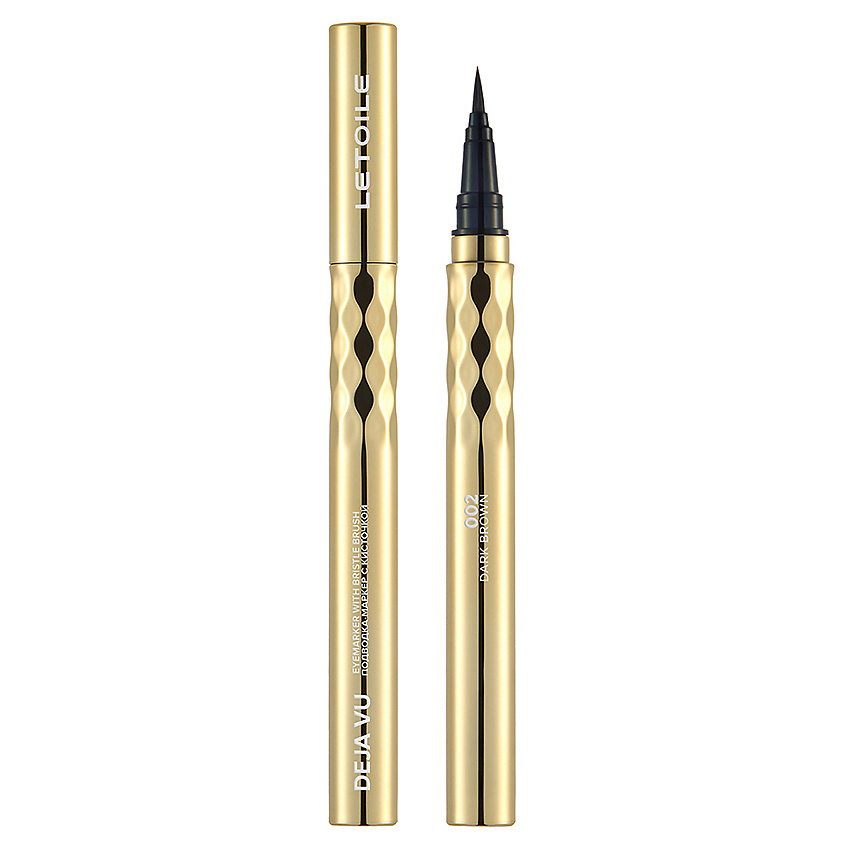 ЛЭТУАЛЬ Подводка-маркер с кисточкой Deja Vu Eyemarker, 002 Dark Brown, 0,5 г – фото 1