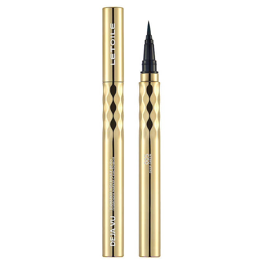 ЛЭТУАЛЬ Подводка-маркер с кисточкой Deja Vu Eyemarker, 005 Deep Green, 0,5 г – фото 1