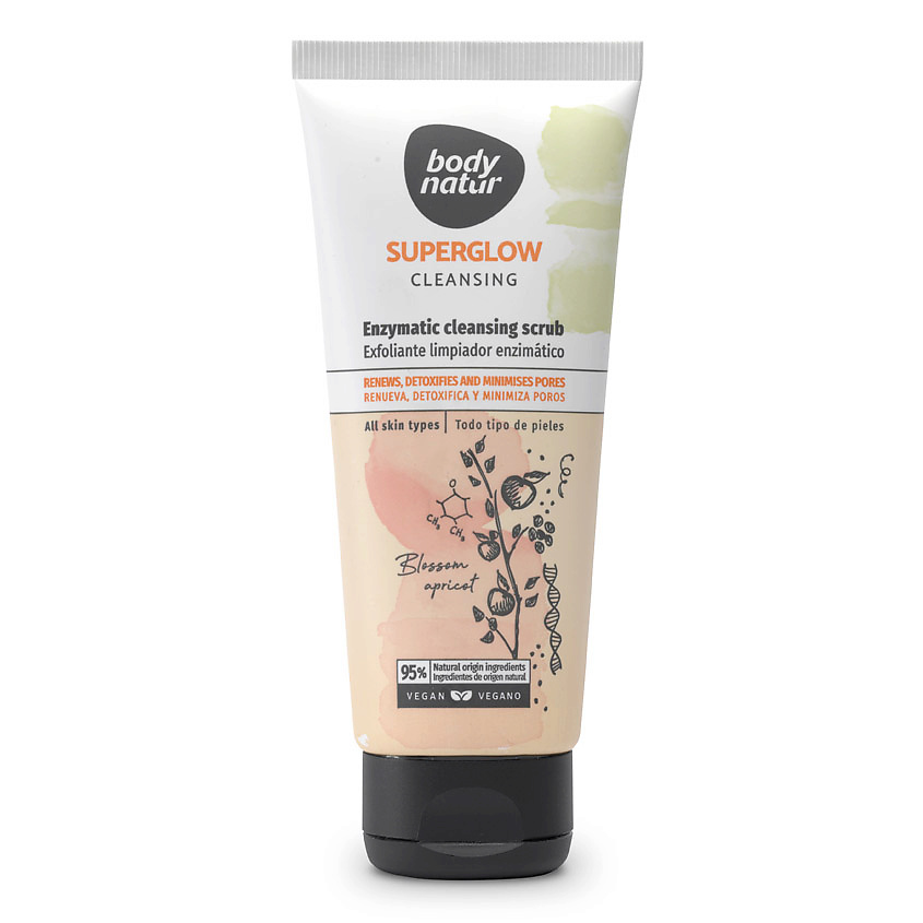 BODY NATUR Скраб очищающий с энзимами Superglow Cleansing Enzymatic Cleansing Scrub – фото 1
