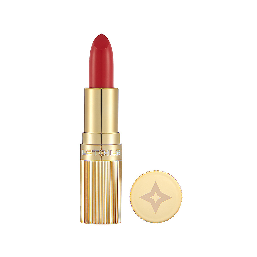 ЛЭТУАЛЬ Сатиновая помада Satin Intense, 010 Icy Red, 3,5 г – фото 1
