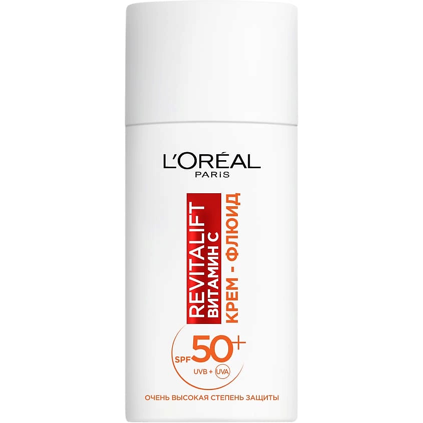 L'ORÉAL PARIS Крем-флюид Витамин С дневной для лица с SPF 50 Revitalift – фото 1