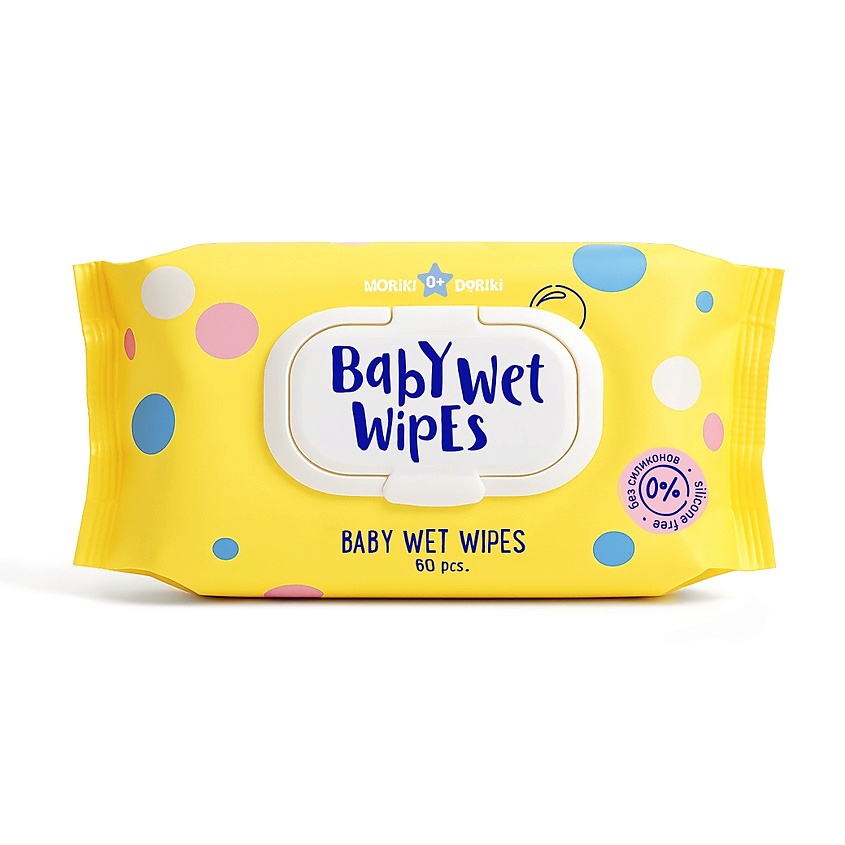 MORIKI DORIKI Салфетки влажные детские Baby Wet Wipes 0+ – фото 2