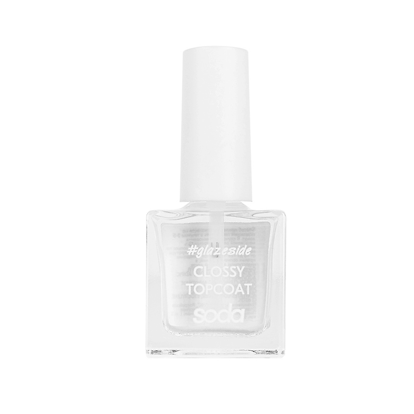 SODA Глянцевое покрытие для ногтей GLOSSY TOPCOAT #glazeside – фото 2