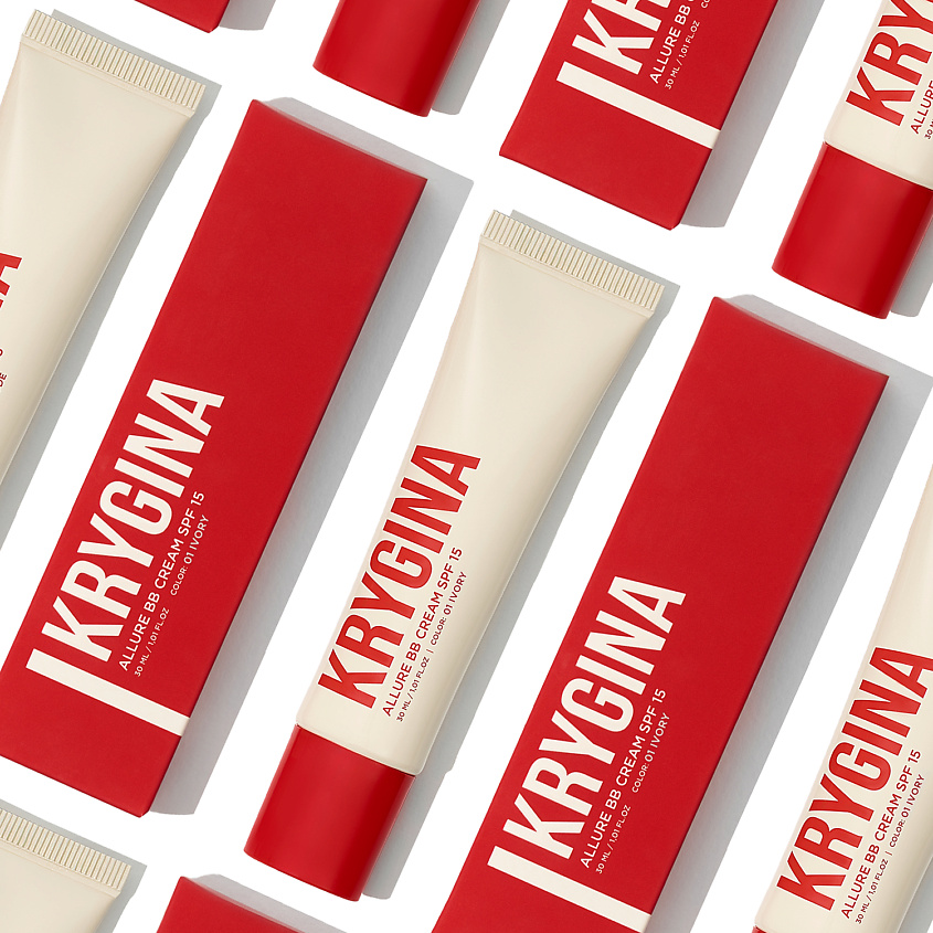 KRYGINA COSMETICS BB-крем для лица ALLURE BB CREAM SPF15, цвет: IVORY, 30 мл – фото 15