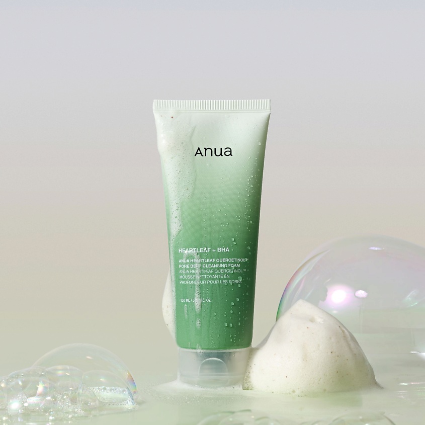 ANUA Пенка-скраб с кверцетинолом очищающая HEARTLEAF QUERCETINOL PORE DEEP CLEANSING FOAM – фото 4