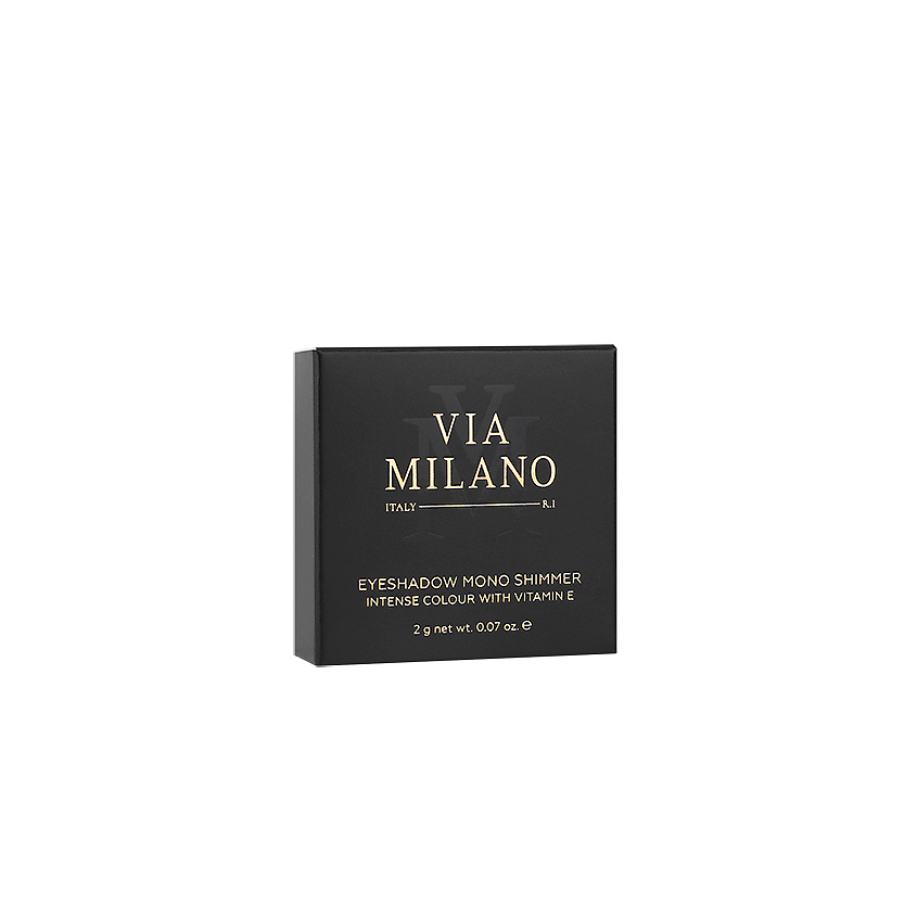 VIA MILANO Тени для глаз мерцающие с витамином Е Eyeshadow Mono Shimmer Intense Colour – фото 3