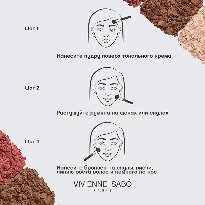 VIVIENNE SABO Пудровая палетка для моделирования лица Premiere Grande Powder Pallette For Face – фото 8