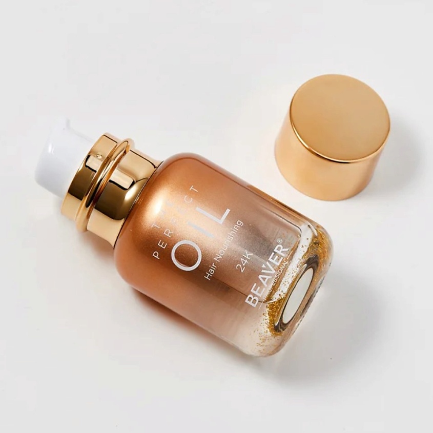 BEAVER Масло для питания волос THE PERFECT OIL-24K, парфюмированное, для разглаживания и блеска – фото 6