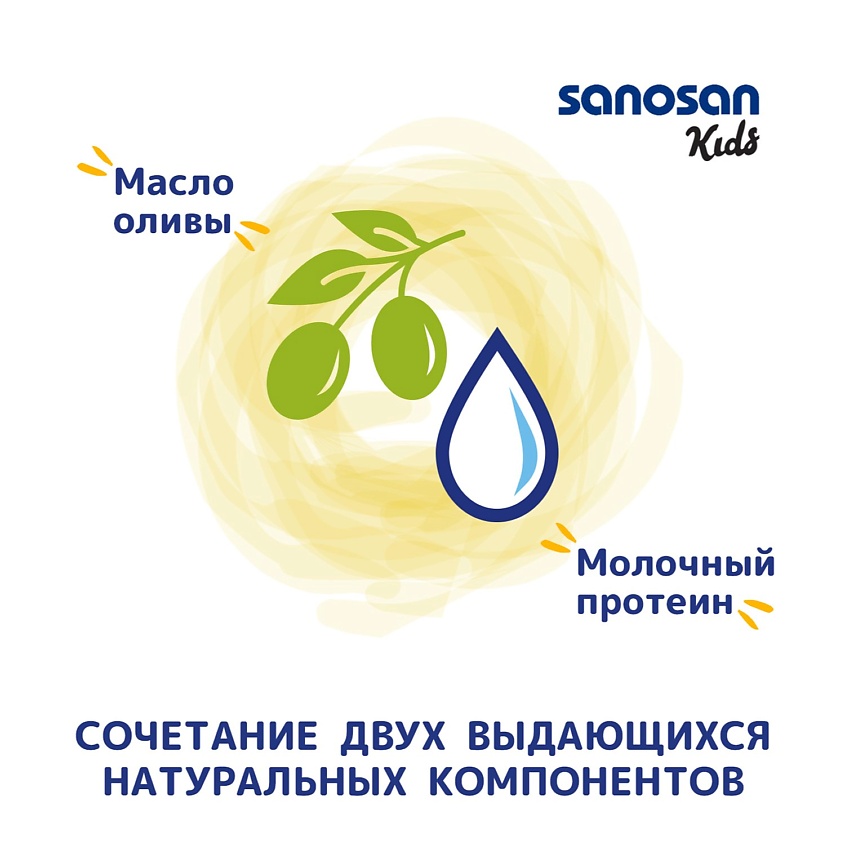 SANOSAN Шампунь и гель для душа детский 2 в 1 Клубника – фото 4