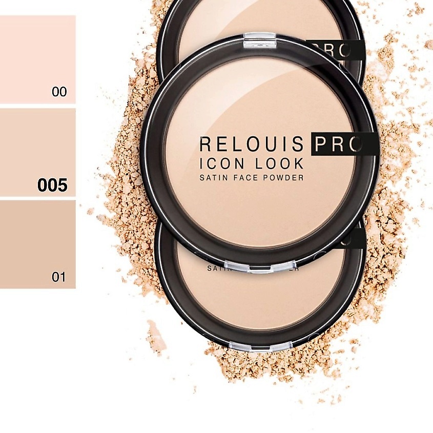 RELOUIS Пудра компактная PRO Icon Look Satin Face Powder – фото 3