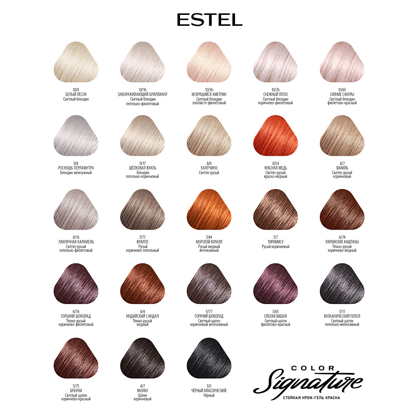 ESTEL PROFESSIONAL Стойкая крем-гель краска для волос COLOR Signature 9/8 Роскошь перламутра – фото 4