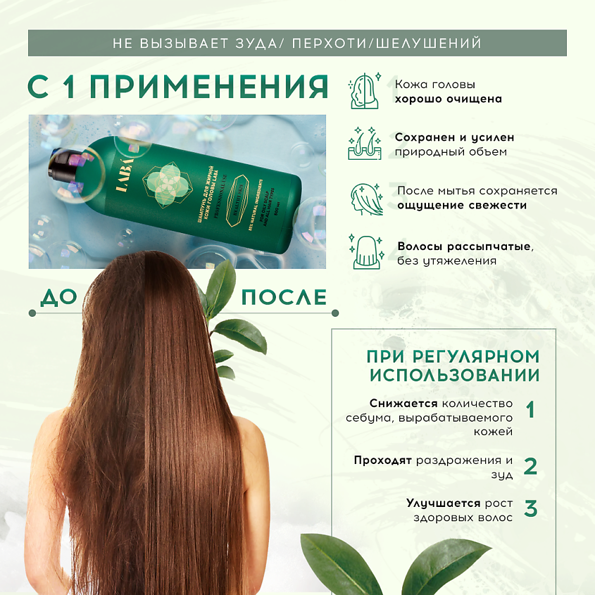 LABÁ Шампунь для жирной кожи головы – фото 4