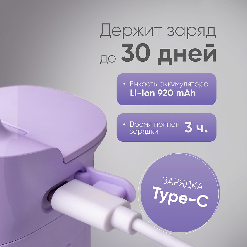 REVYLINE Портативный ирригатор RL 840, Lilac – фото 8