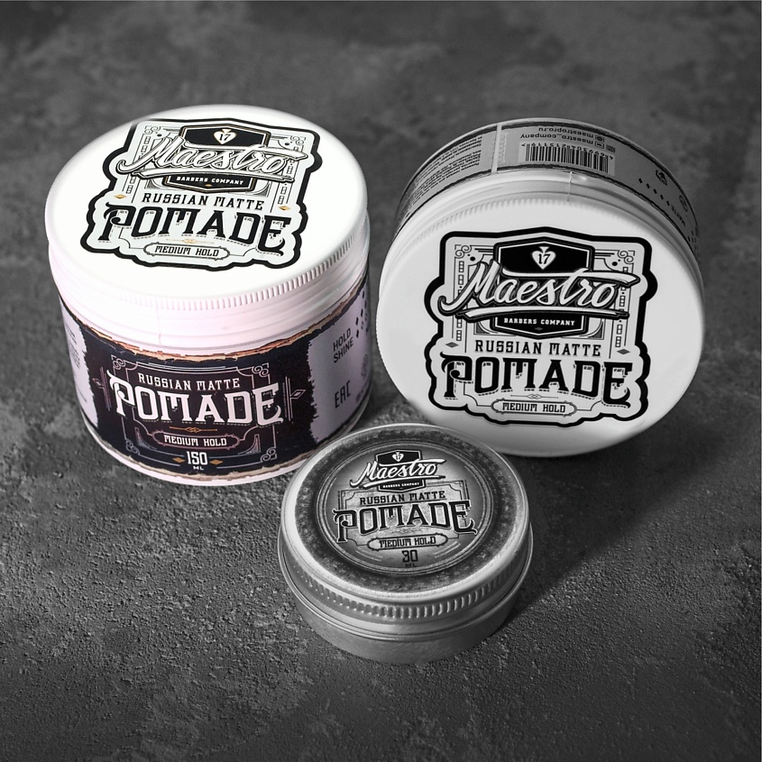 GREAT MAESTRO BARBERS COMPANY Матовая помада на водной основе Russian Matte Pomade – фото 8