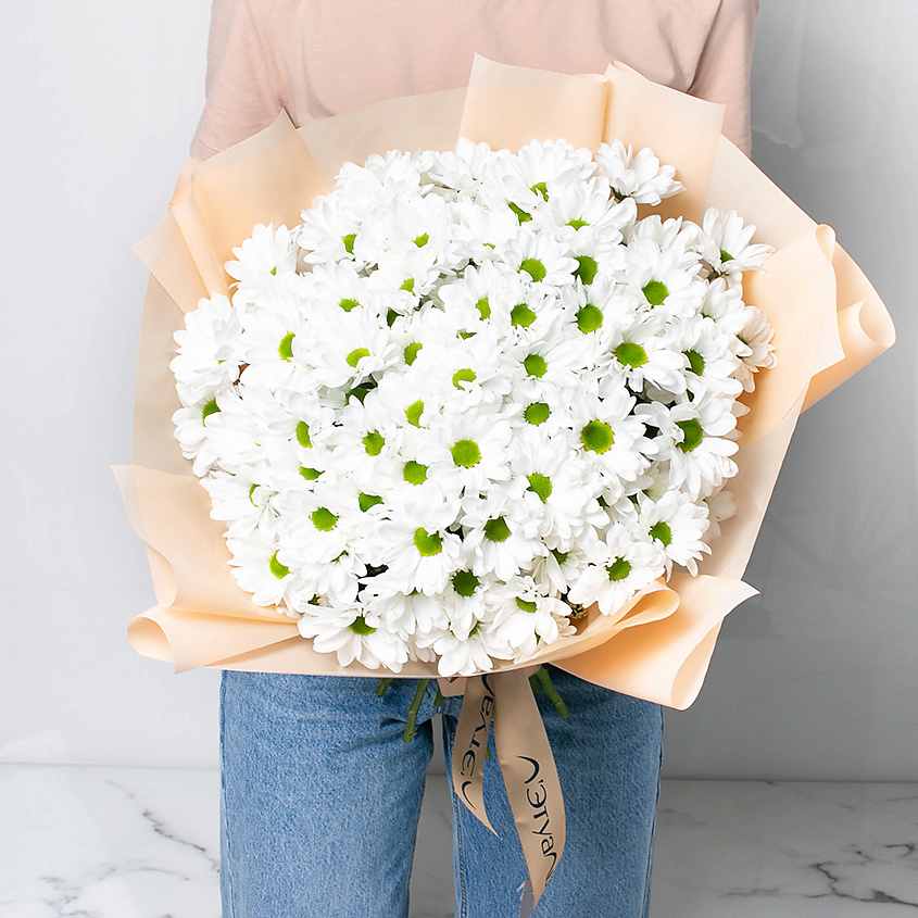 ЛЭТУАЛЬ FLOWERS Букет из кустовой хризантемы "Ромашковое поле" 15 шт. – фото 2