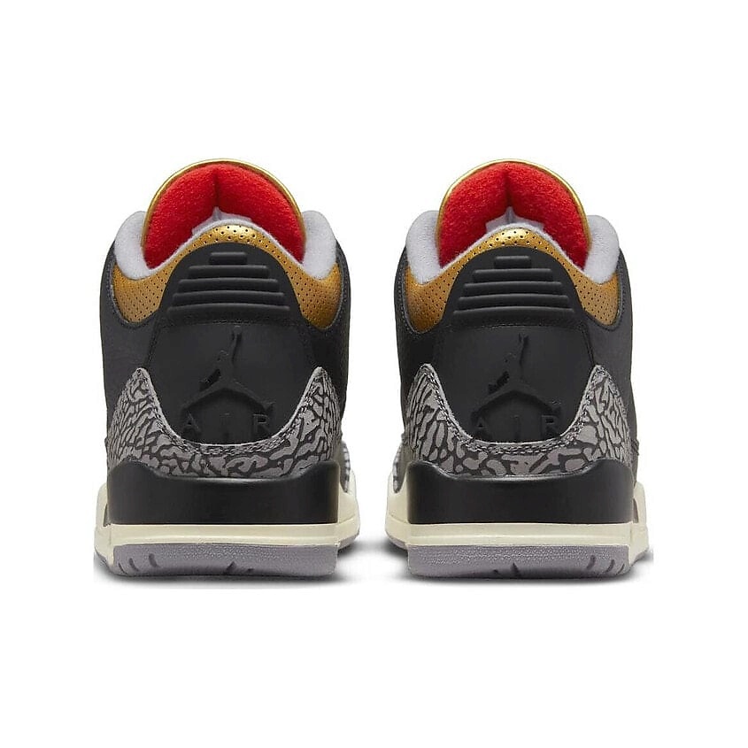 NIKE Женские кроссовки 3 Retro Black Cement Gold – фото 5