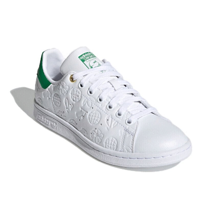 ADIDAS ORIGINAL Кроссовки Stan Smith Embossed Graphics White Green Women's – фото 4