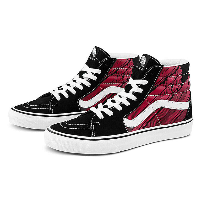 VANS Кроссовки SK8 Hi Retro Casual Skate Shoes Black Red, цвет: Мультиколор, размер: 36 – фото 3