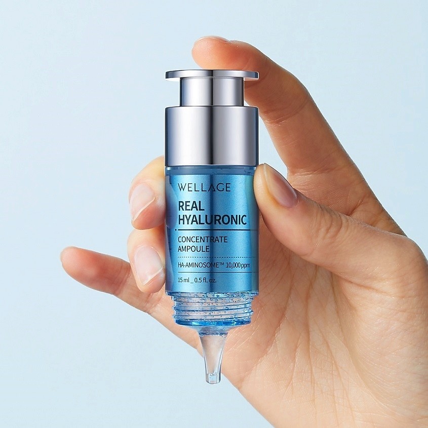 WELLAGE Концентрированный гель-сыворотка "Real Hyaluronic Concentrate Ampoule" – фото 3