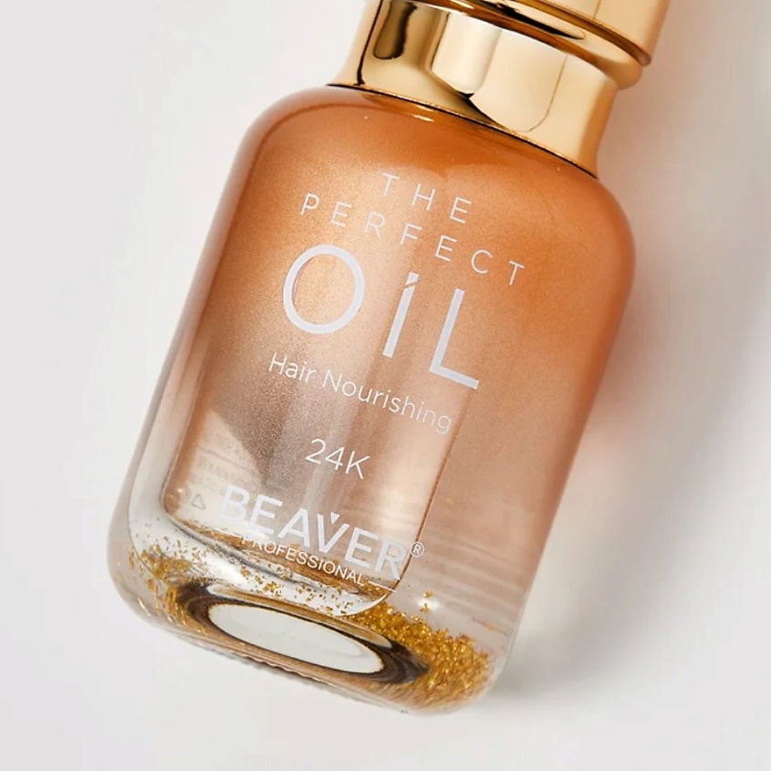BEAVER Масло для питания волос THE PERFECT OIL-24K, парфюмированное, для разглаживания и блеска – фото 4