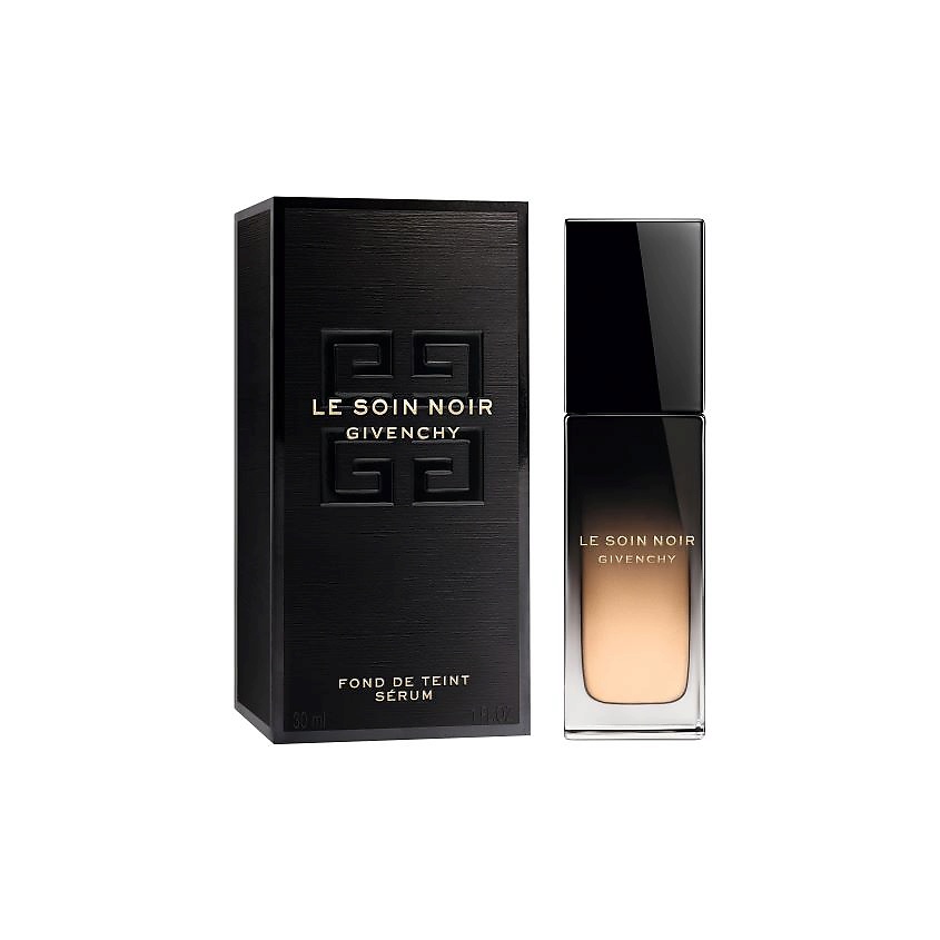 GIVENCHY Исключительный восстанавливающий уход за кожей - тональный крем-сыворотка Le Soin Noir Foundation Serum, 20, 30 мл – фото 2