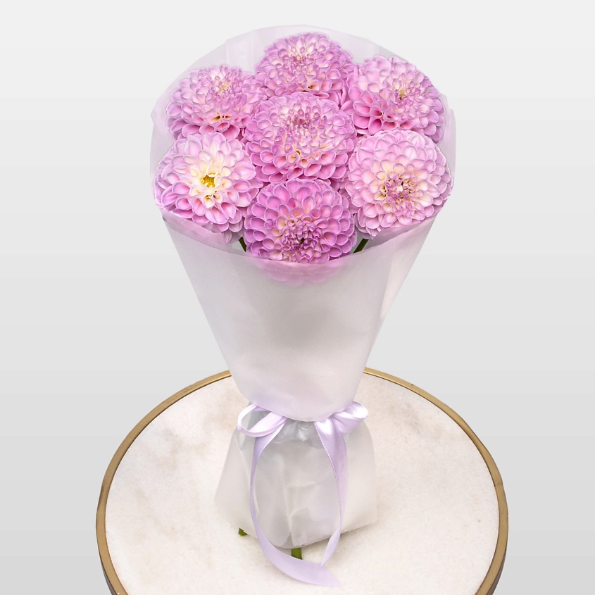 STUDIO FLORISTIC Букет из Георгин «Сладкий румянец» – фото 3