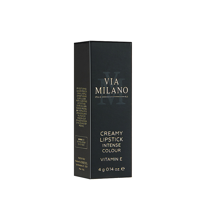VIA MILANO Кремовая помада интенсивный цвет с витамином E Creamy Lipstick Intense Colour – фото 2