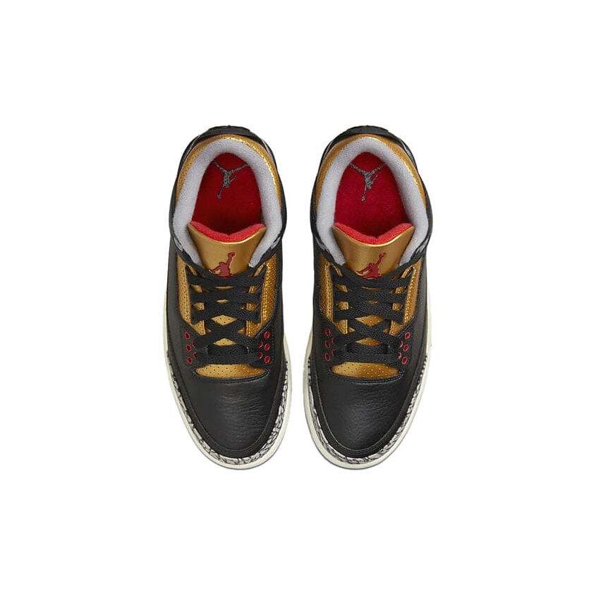 NIKE Женские кроссовки 3 Retro Black Cement Gold – фото 4