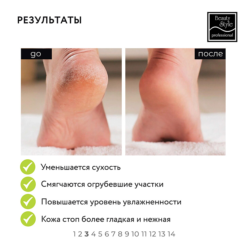 Beauty Style Носочки увлажняющие для педикюра «UREA & HEMP EXTRACT» (6 пар) – фото 4