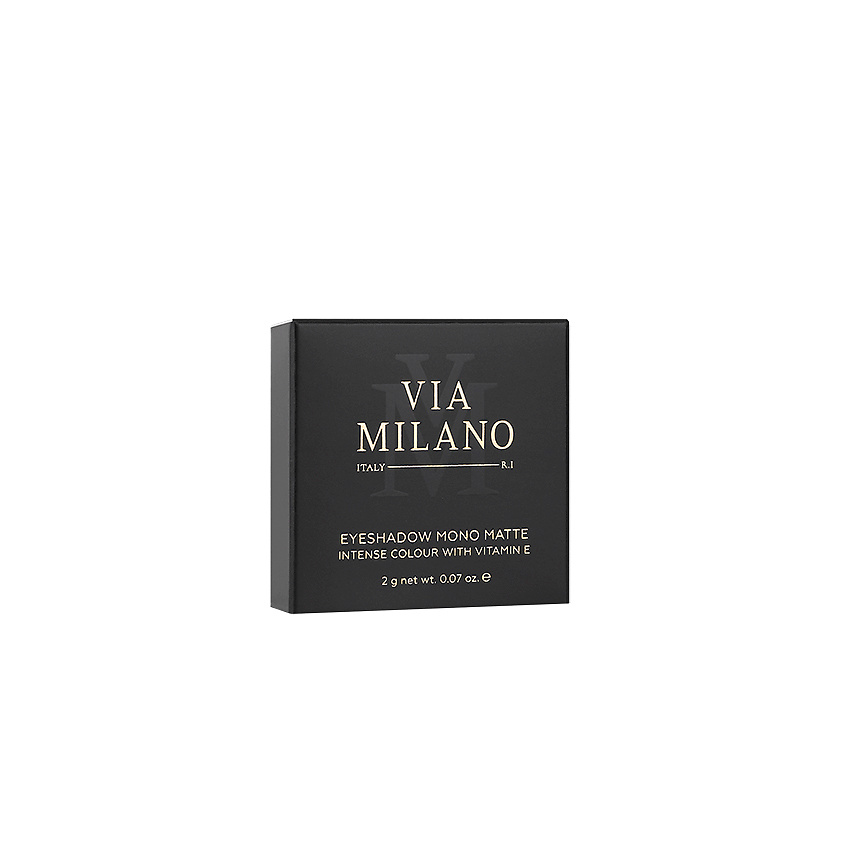 VIA MILANO Тени для глаз матовые с витамином Е Eyeshadow Mono Matte Intense Colour – фото 3