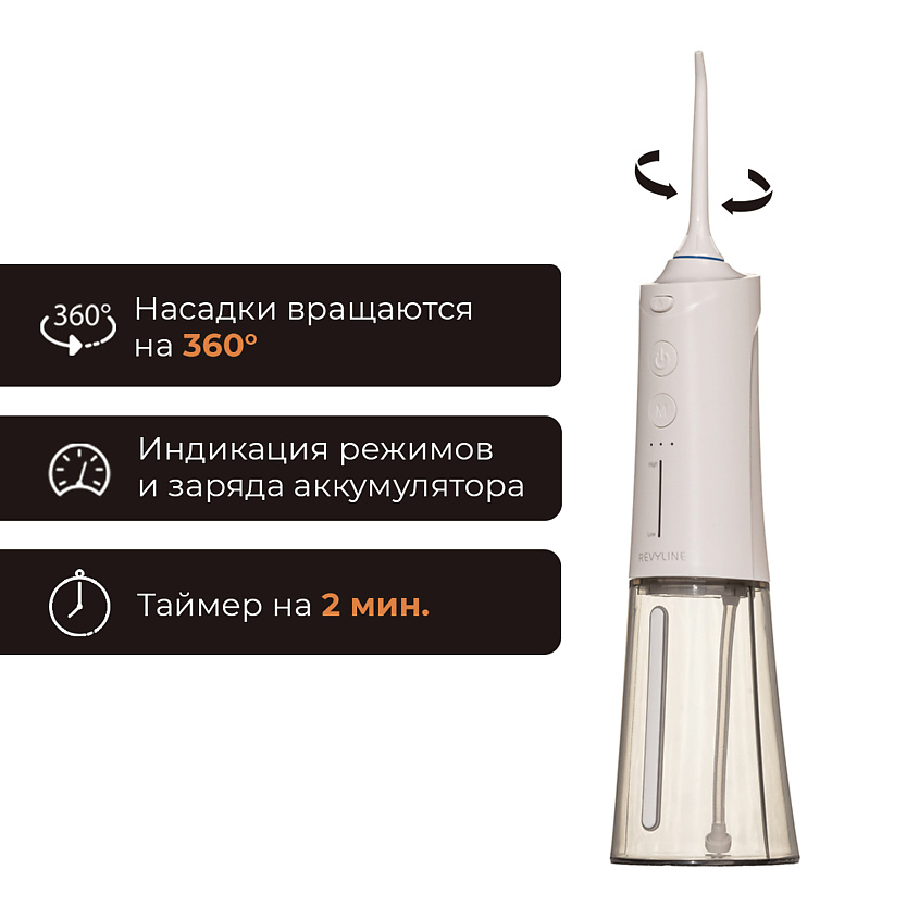 REVYLINE Портативный ирригатор RL 660 New, White – фото 2