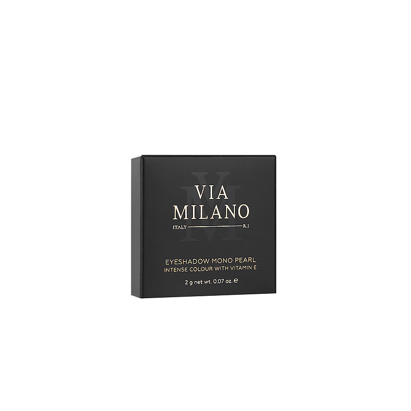 VIA MILANO Тени для глаз жемчужно-сатиновые с витамином Е Mono Pearl Intense Colour – фото 3