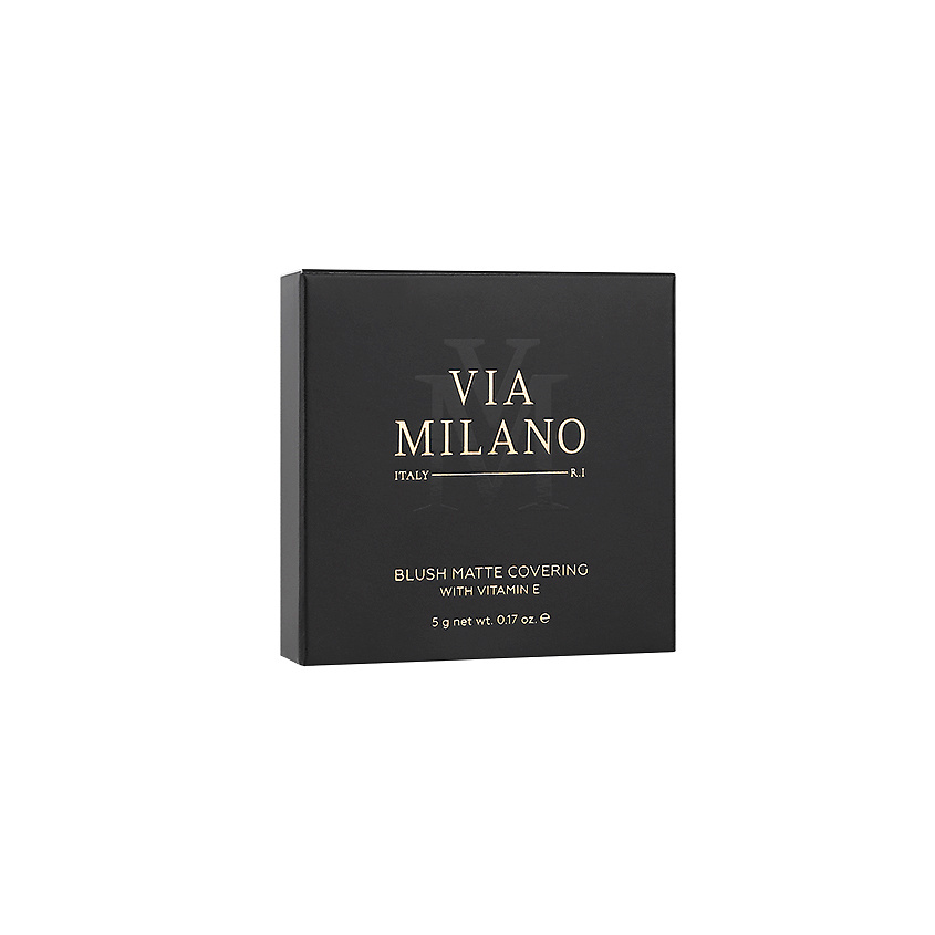 VIA MILANO Румяна для лица матирующие с витамином Е Blush Matte Covering – фото 3