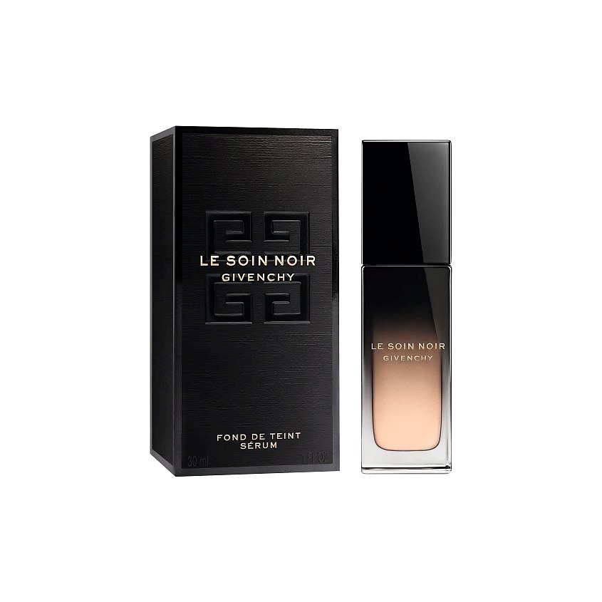 GIVENCHY Исключительный восстанавливающий уход за кожей - тональный крем-сыворотка Le Soin Noir Foundation Serum, 10, 30 мл – фото 2