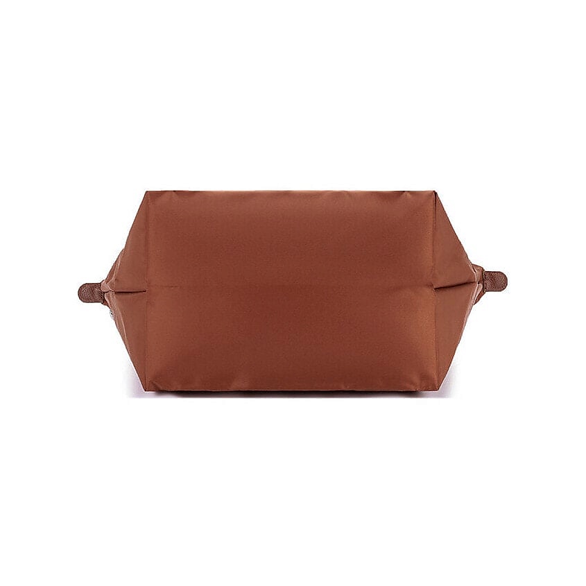 LONGCHAMP Сумка Le Pliage Green Cow Leather Trim Dumpling Medium Size Women's Brown – фото 5