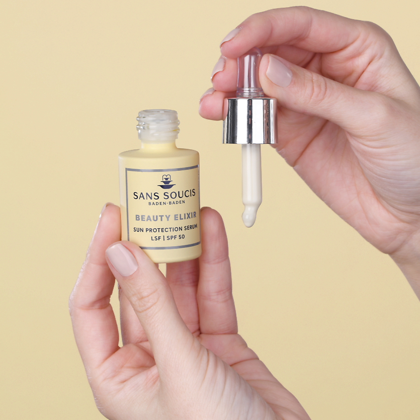 SANS SOUCIS BADEN·BADEN Солнцезащитная сыворотка с SPF 50 BEAUTY ELIXIR SUN PROTECTION SERUM – фото 2