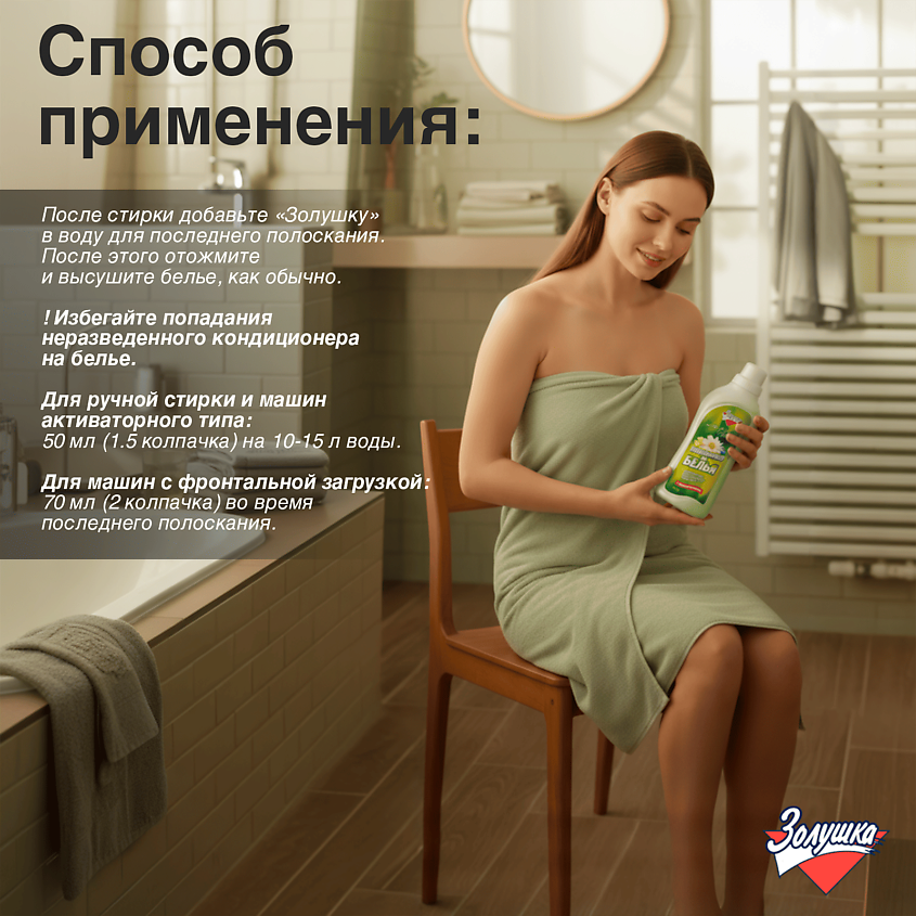 ЗОЛУШКА Кондиционер для белья Луговые цветы – фото 6