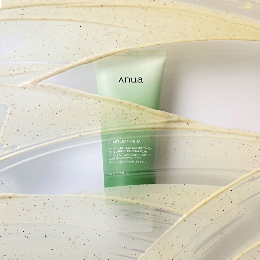 ANUA Пенка-скраб с кверцетинолом очищающая HEARTLEAF QUERCETINOL PORE DEEP CLEANSING FOAM – фото 5