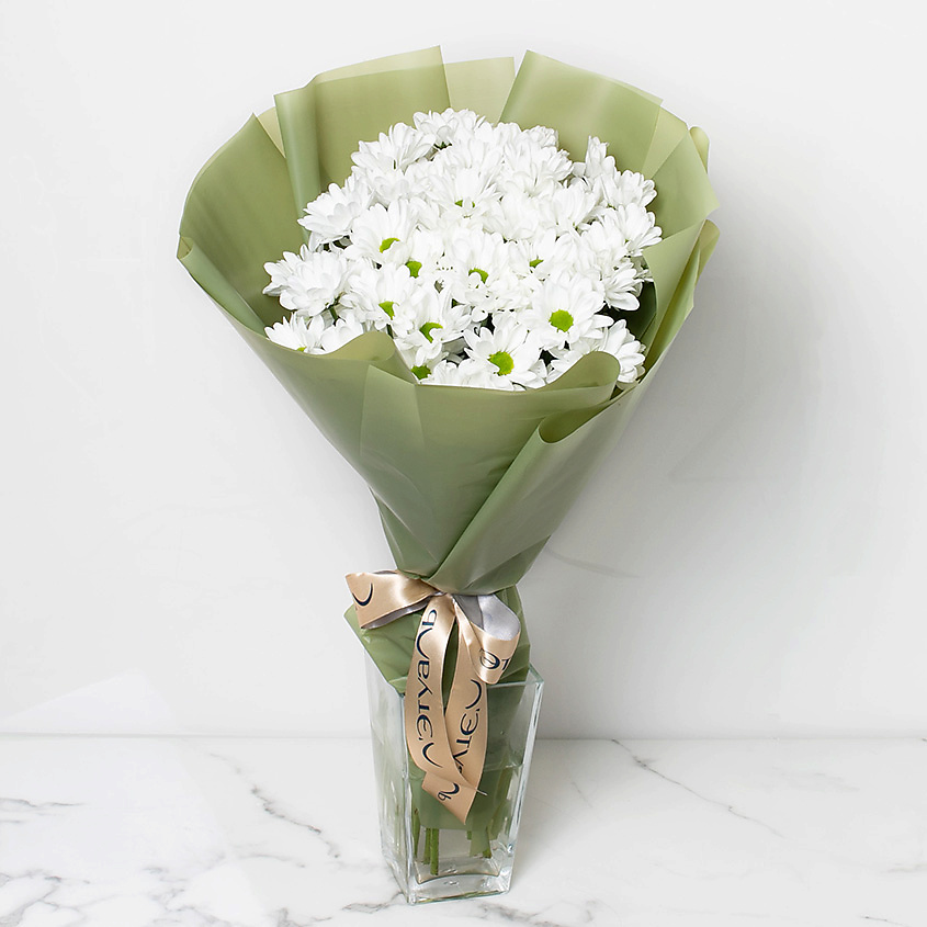 ЛЭТУАЛЬ FLOWERS Букет из кустовой хризантемы "Ромашковое поле" 7 шт. – фото 4