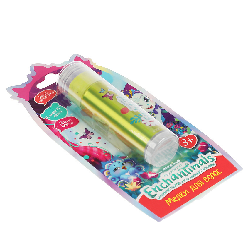 МИЛАЯ ЛЕДИ Мелки для волос на блистере, желтые Enchantimals – фото 4