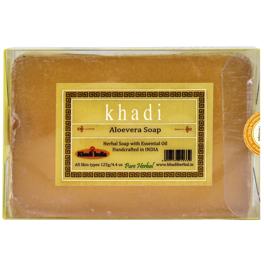 KHADI Натуральное очищающее  мыло Алоэ вера – фото 1