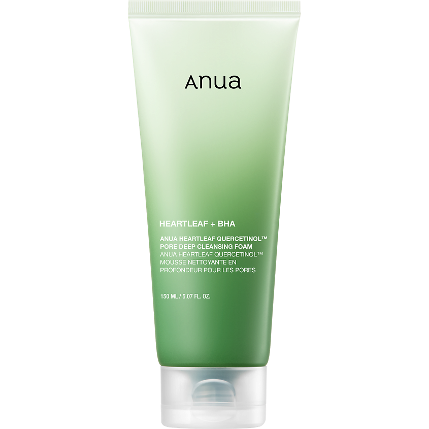ANUA Пенка-скраб с кверцетинолом очищающая HEARTLEAF QUERCETINOL PORE DEEP CLEANSING FOAM – фото 1
