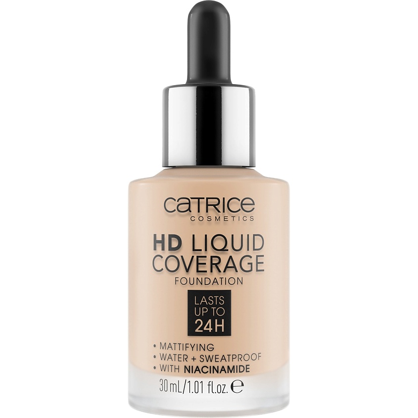 CATRICE Тональная основа с матовым финишем HD Liquid Coverage Foundation 010 – фото 1